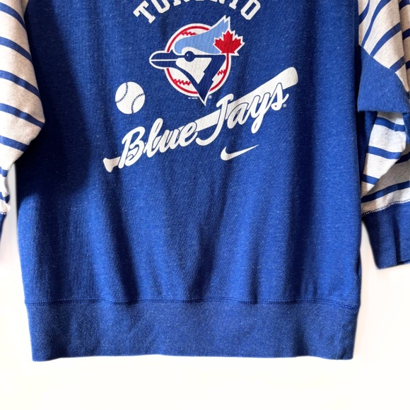 Toronto Blue Jays Nike Cooperstown Collection ¾ Sleeve Top Size L - Picture 4 of 7
